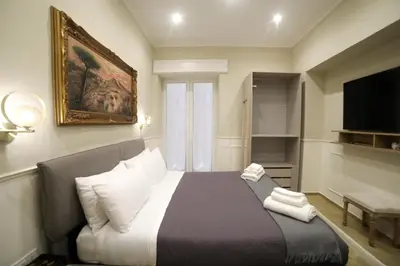 Letto o letti in una camera di Vico Croce