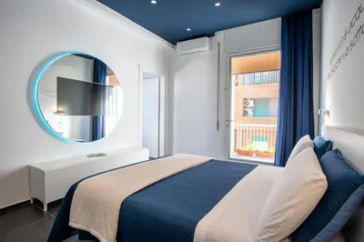Letto o letti in una camera di Skyhouse Beverello