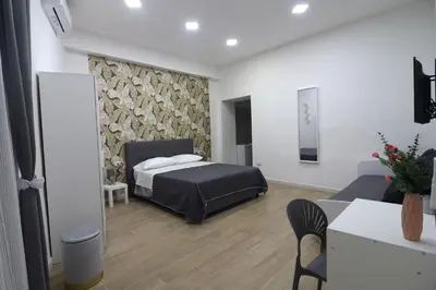 Letto o letti in una camera di Casa Magi