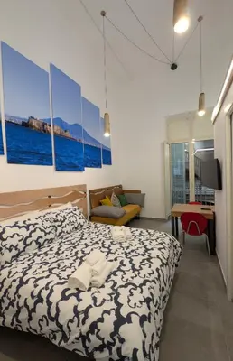 Letto o letti in una camera di La Casa del Ceramista