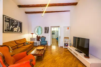 TV o dispositivi per l'intrattenimento presso Magma Loft by NapoliApartments