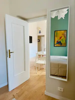 Letto o letti in una camera di Casetta Sole Verde