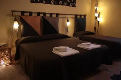Letto o letti in una camera di Dimora Dei Giganti