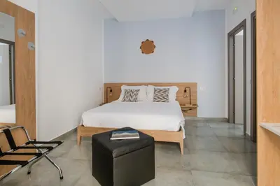 Letto o letti in una camera di Salvator Rosa Rooms - Di fronte alla Metro, Terrazza & Self Check in