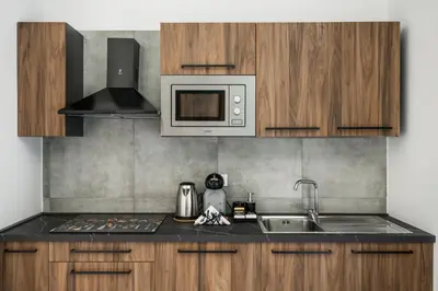 Cucina o angolo cottura di Materdei Rooms - Napoli Centro, Camere con cucina vicino Metro e colazione inclusa