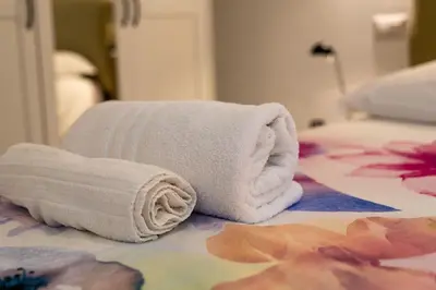 Letto o letti in una camera di La Favola di San Martino