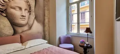 Letto o letti in una camera di Bianca House