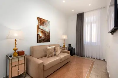 Area soggiorno di Bellavista Luxury Suite