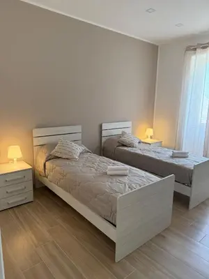 Letto o letti in una camera di Casa La Salle