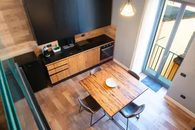 Cucina o angolo cottura di Loft with Panoramic View - 4 Guests