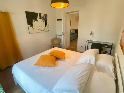 Letto o letti in una camera di Seagulls House in the Heart of Naples Via Toledo