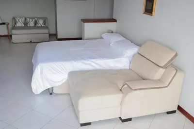 Letto o letti in una camera di Castello Vesuviano