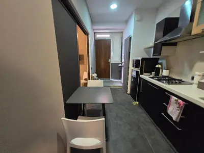 Cucina o angolo cottura di Alloggio Joe