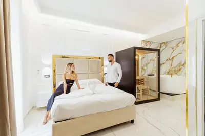 Letto o letti in una camera di Dove Dormire a Napoli New Opening 2025