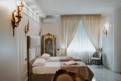 Letto o letti in una camera di Amore Napoletano sea view