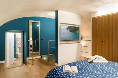 Letto o letti in una camera di Elena's flat