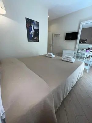 Letto o letti in una camera di de Ribera rooms in Naples