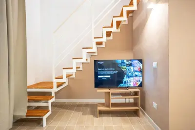 TV o dispositivi per l'intrattenimento presso Diso apartments