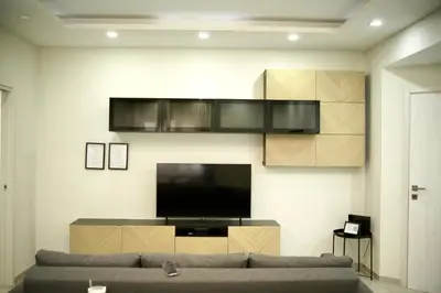 TV o dispositivi per l'intrattenimento presso Parthenope Luxury Apartment