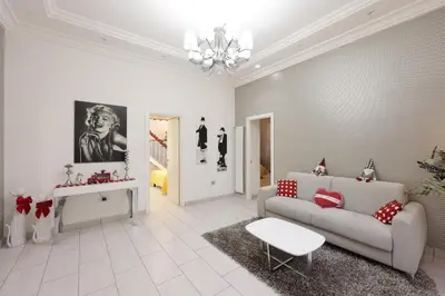 Area soggiorno di Varriale apartments1,0 parking free small car
