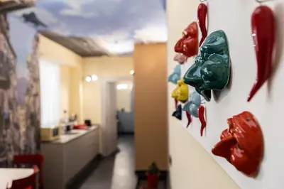 Cucina o angolo cottura di Calumé - I Vicoli di Napoli - Comfort & Relax for Couples and Families