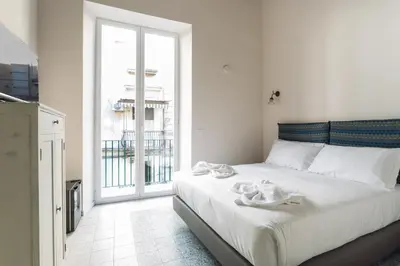 Letto o letti in una camera di I tre santi apartment