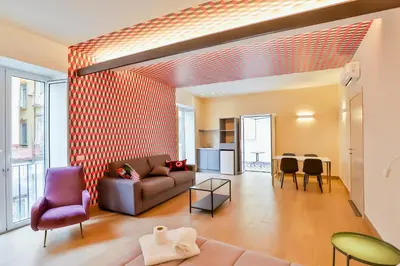 Area soggiorno di Marilyn Apartment Piazza Bellini