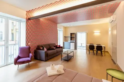 Area soggiorno di Marilyn Apartment Piazza Bellini