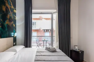 Letto o letti in una camera di Le Corti del Re Tappia