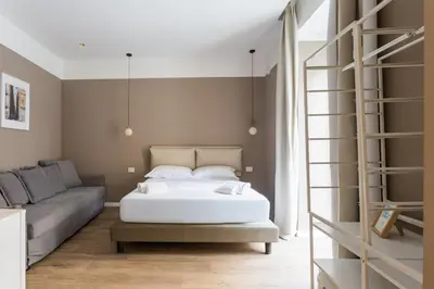 Letto o letti in una camera di Domus Furcilla Lux By Dimorra