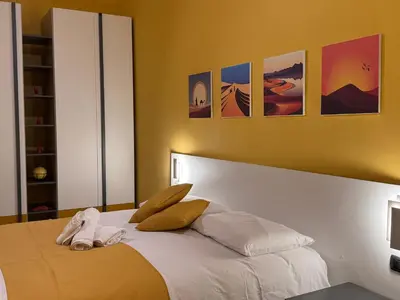 Letto o letti in una camera di Casa Pica 18