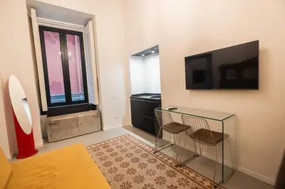 TV o dispositivi per l'intrattenimento presso Bonbon Apartment 1