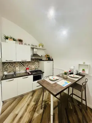 Cucina o angolo cottura di Donn'Anna Naples City Center Luxury Apartment