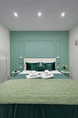 Letto o letti in una camera di Vista Monte Echia