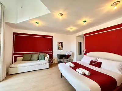Letto o letti in una camera di Le Dame