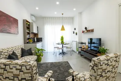 TV o dispositivi per l'intrattenimento presso Donna Iole Apartment