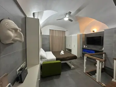 TV o dispositivi per l'intrattenimento presso Suite Contè Mezzocannone