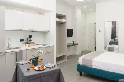 Letto o letti in una camera di Eleven Studios