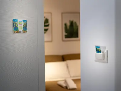 Letto o letti in una camera di Dimora Perfetto