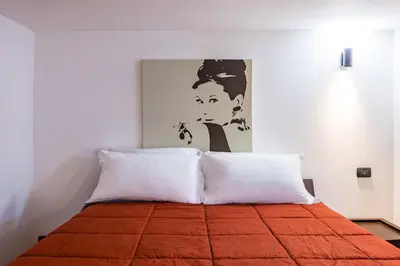 Letto o letti in una camera di Casa al rettifilo con Terrazzo