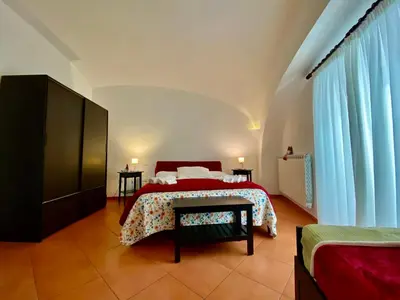 Letto o letti in una camera di Borgo Belvedere