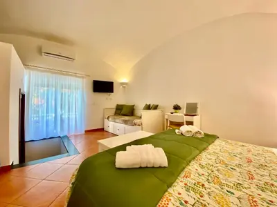 Letto o letti in una camera di Borgo Belvedere