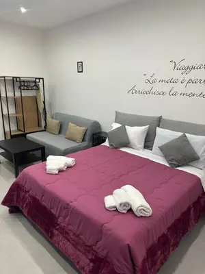Letto o letti in una camera di Santamonica apartment 3