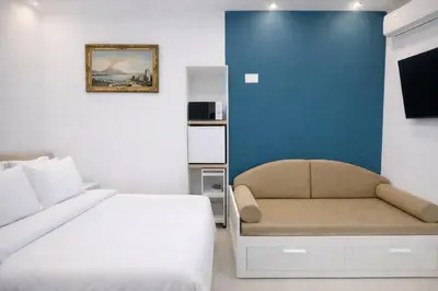 Letto o letti in una camera di Casa Schiattarella Napoli