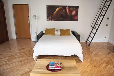 Letto o letti in una camera di Splendido loft nel cuore antico