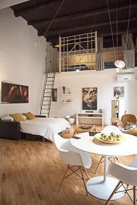 Area soggiorno di Splendido loft nel cuore antico