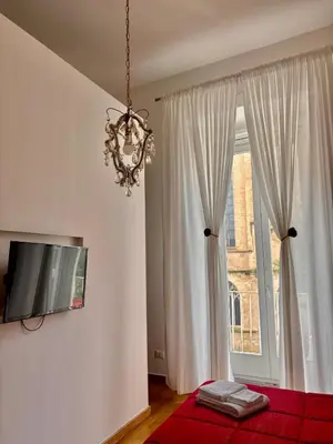 Letto o letti in una camera di Monastero Flat
