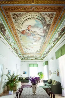 Area soggiorno di NapoliMia Boutique Hotel