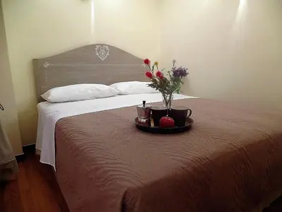 Letto o letti in una camera di B&B La Canzanella