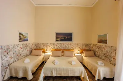 Letto o letti in una camera di B&B Bella 'Mbriana Simona